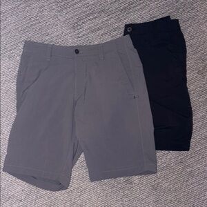 Under Armour Men's Dual Pack Gray and Black Shorts